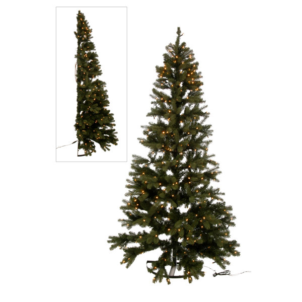 Die Saisontruhe Halber künstlicher Weihnachtsbaum 229 cm Grün mit 200